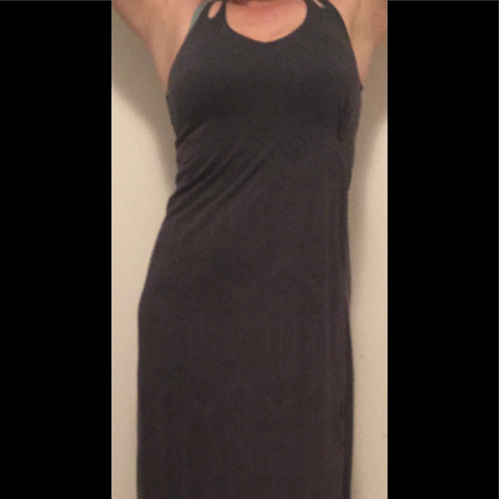 Athleta Maxi Dress Charcoal Size S
